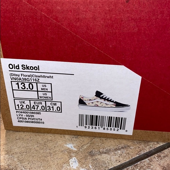 Vans Old Skool Ditsy Floral NWT - Picture 3 of 4